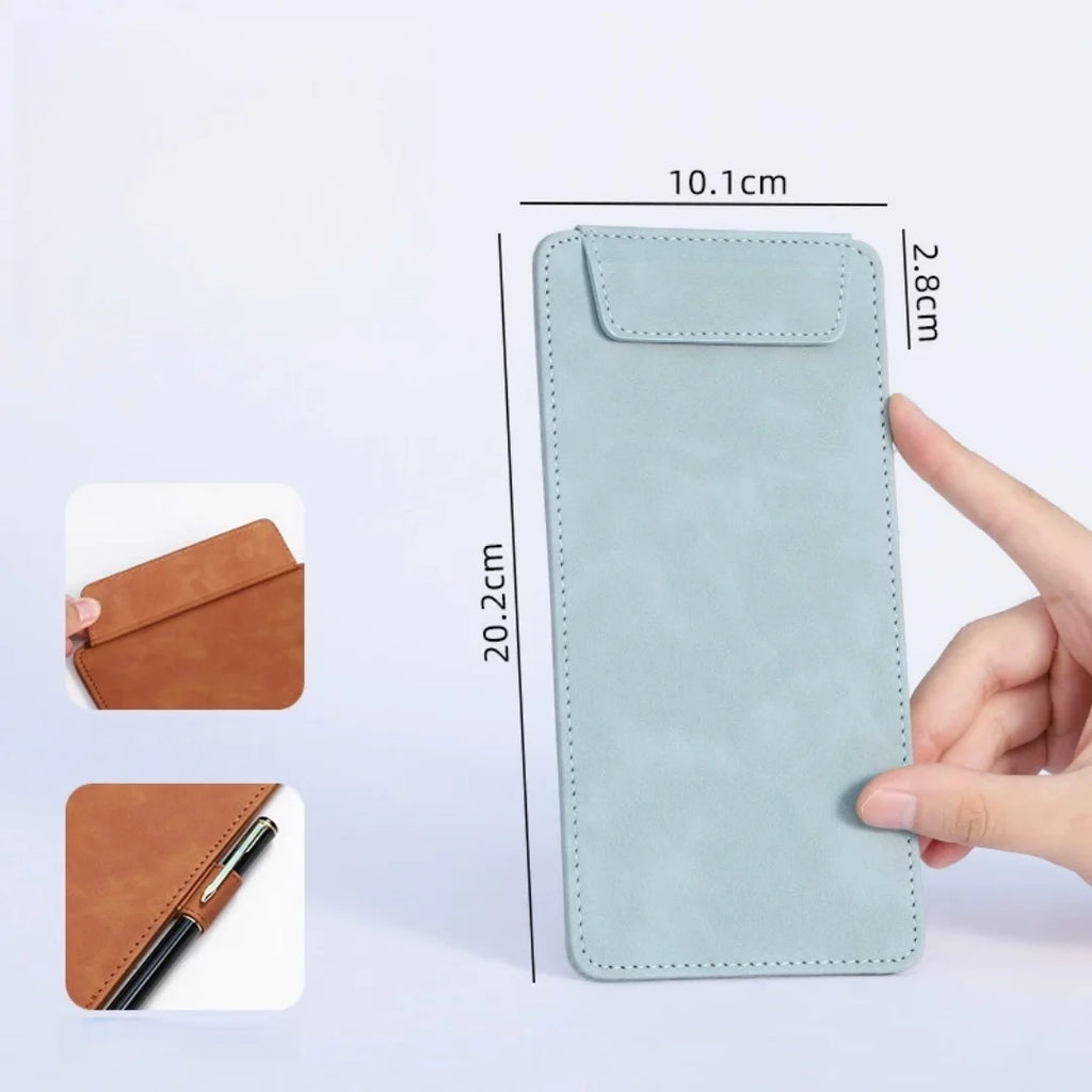 PU Leather Menu Wine Holder Invisible Magnetic Buckle Pen Insert A4 A6 File Folder Waterproof Clipboard Document Clip Restaurant
