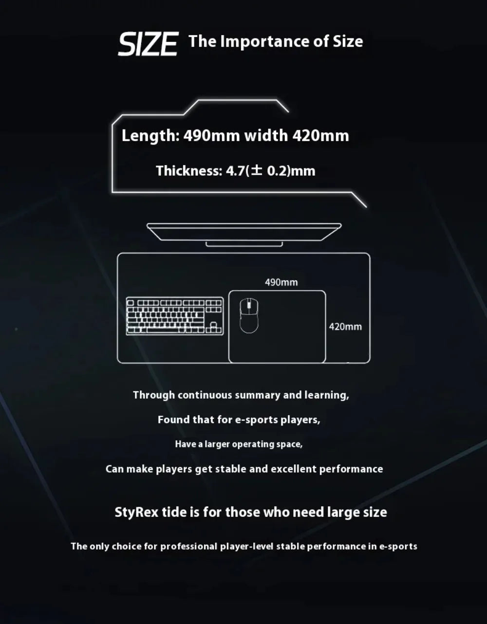 Scyrox SOSU Mousepad Exquisite Thin E-sports Gaming Mouse Pad Surface Foam Moisture-Resistant Controlled PC Accessories