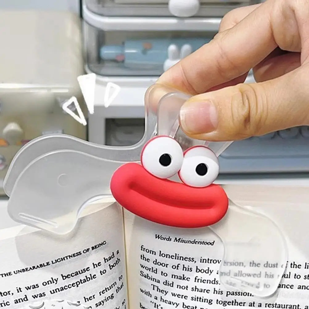 Funny Book Folder Clip Simple Reading Aid Fixed Book Holder Creative Design Practical Note Holder For Bookstore Kawaii Paperclip