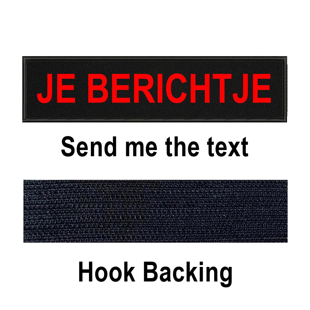 Custom Name Patch Personalized Tactical Military Patches Customized Stripes Badge Tags For Clothes Jacket Backpack Dog Collar