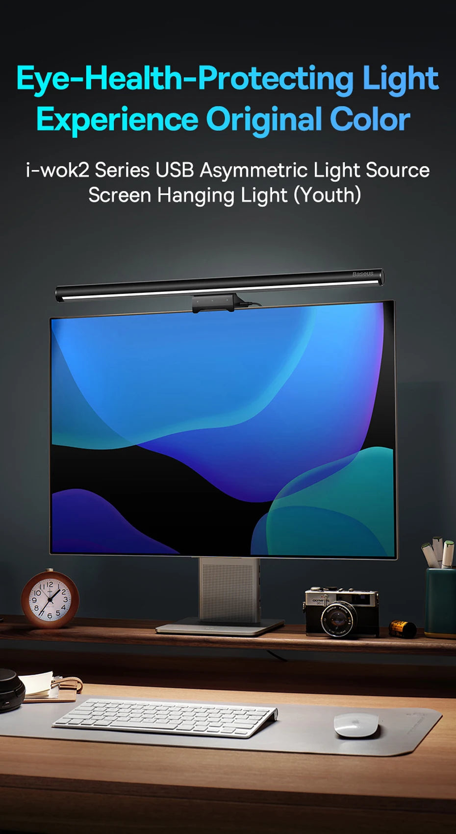 Baseus Screen Light Desk Lamp Computer Light Screen Hanging Light New Table Lamp LCD Monitor Laptop Light USB Study Read Lamp