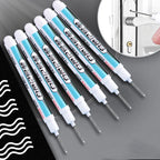 0.7/1.0/1.5/3.0mm White Marker Pens Oily Waterproof Permanent Paint Markers For Wood Plastic Leather Glass Stone Metal Supplies