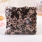 50/300/500 pcs Girls Colorful Elastic Hair Bands Ponytail Hold Hair Tie Rubber Bands Scrunchie Hair Accessories Bands for Girls