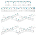 10Pcs Flexible Plastic Rulers Clear Metric 15Cm 20Cm Transparent Straight Ruler Anti-Myopia School Drawing Measuring