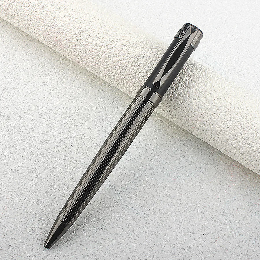 Luxury Metal Rollerball Pen 0.7mm Blue Ink Steel Gold Business Signature Pens for School Office Writing Supplies Stationery