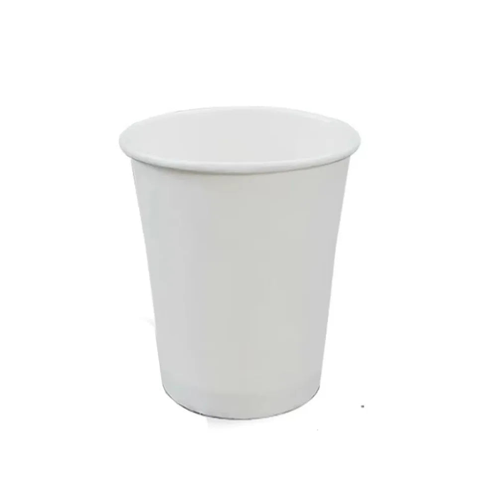 200Pcs 30/60/120/200ml Disposable Paper Cup Thickened Solid Color Paper Coffee Cup Multisize Food Grade Tasting Cup