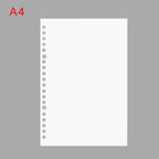 PLRBOK 50 Sheets 100 Pages A5 B5 A4 Loose Leaf Paper Binder Inner Pages 20/26/30 Holes Office Accessories Notebook Stationery