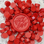 100pcs/bag Octagonal Sealing Wax Beads for Wax Stamps is Suitable for Wedding Invitations, Envelope Cards, Christmas Gift