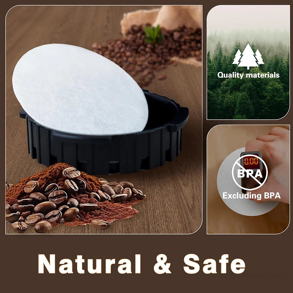 Replacement Paper Filters Round Disposable Coffee Filters Paper Compatible with Aeropress Coffee Makers for Brewing Tea Coffee