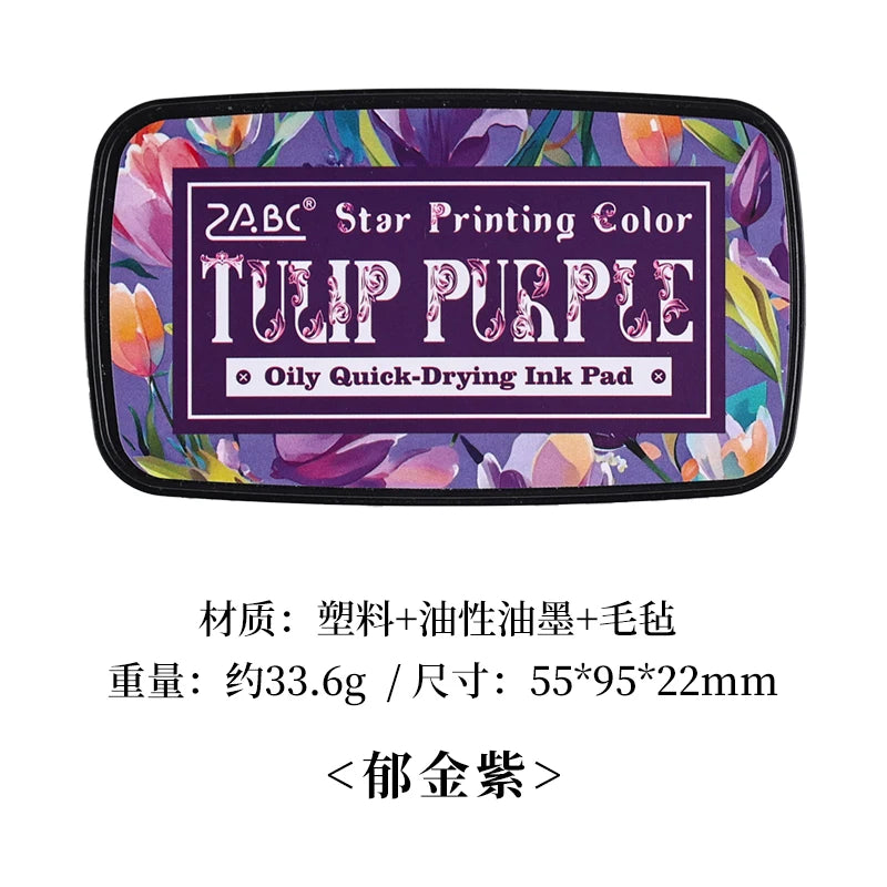 Multicolor Self-Inking Stamp Ink Pad for Planners Art Scrapbooking Student School Supplies Colorful Stationery Accessories
