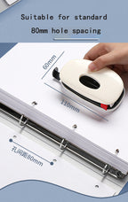 2023 NEW A4 4-hole D-type clip clip Blue PP folder perforated transparent binder folder a4 folder