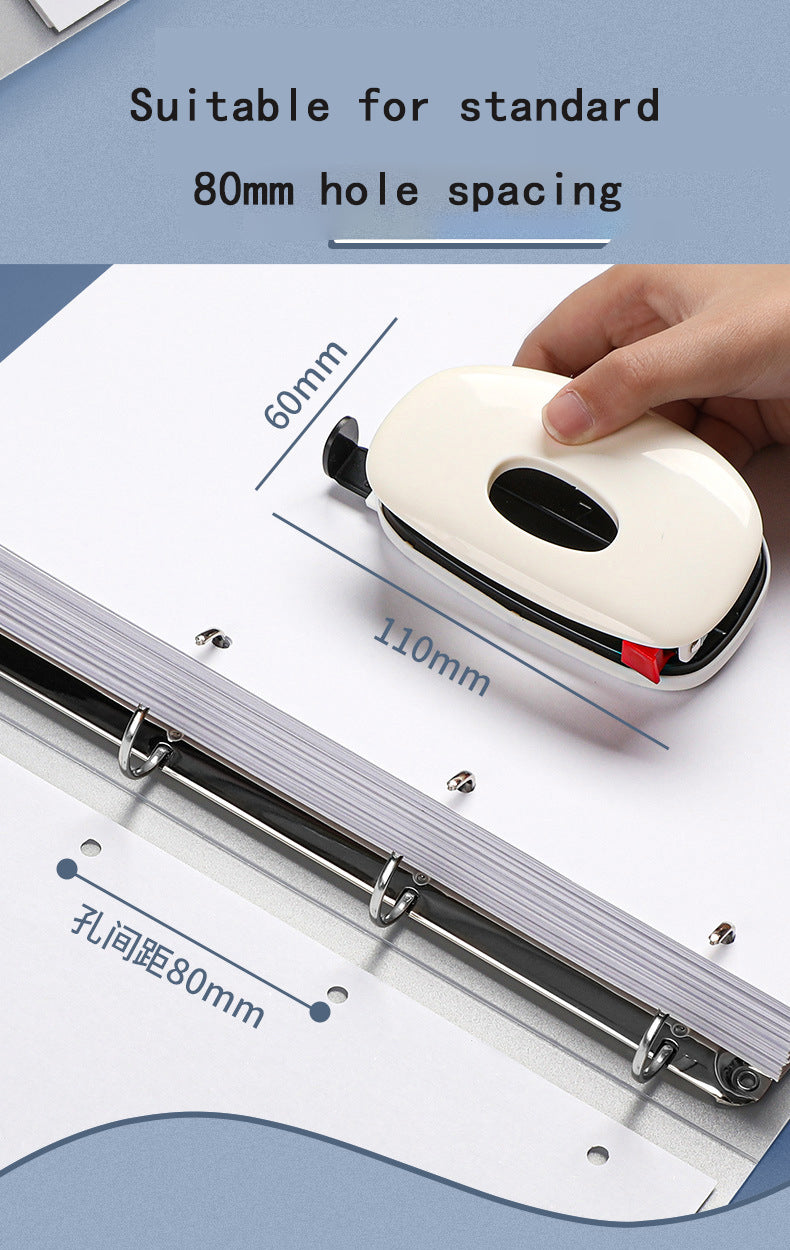 2023 NEW A4 4-hole D-type clip clip Blue PP folder perforated transparent binder folder a4 folder