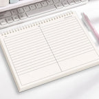 Portable Multi-functional Thicken Paper Coil Notebook Grid/Horizontal Lines Partition Design Writing Memopad B5 Notepad Students