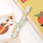 Acrylic Ice Cream Spoon Unbreakable Unique Pattern Tableware Spoon Cake Ice Cream Spoon Butter Cutter