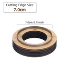 QJH Big Size Hollow Round Hole Punch, High Carbon Steel Round Leather Cutting Dies for DIY Leather Crafts (5 6 7 8 9 10 11 12cm)