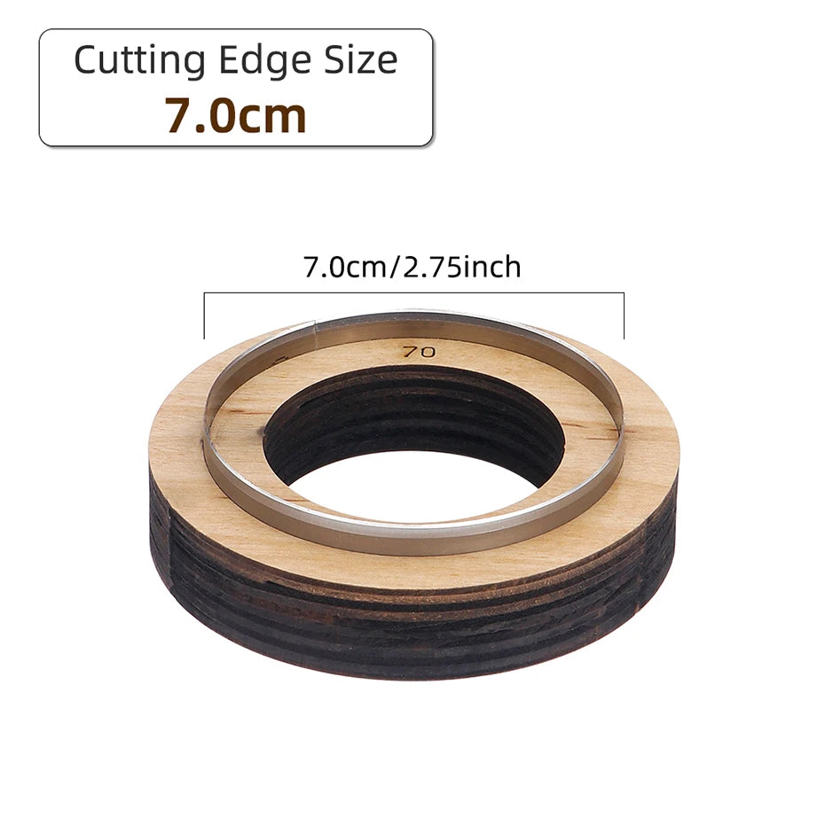 QJH Big Size Hollow Round Hole Punch, High Carbon Steel Round Leather Cutting Dies for DIY Leather Crafts (5 6 7 8 9 10 11 12cm)
