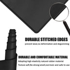 Cutting-Mat-white-on-black Mouse Pad Office Gaming Laptop Deskmat Anime Mousepad Gamer Keyboard Mouse Mat Computer Accessories