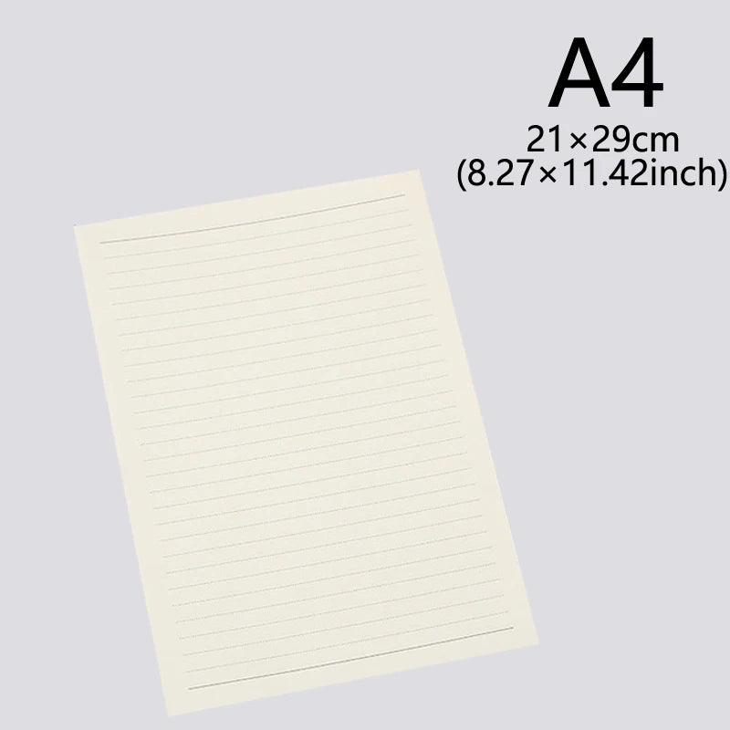 Retro Letter Writing Paper Set 10 Horizontal Blank Paper Suitable for  Invitation  and  Greetings  Classic Style  Writing  Paper