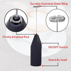 Handheld Electric Egg Beater Mini Battery Powered Milk Frother Coffee Drink Mixer Milk Foamer Kitchen Tools