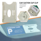 Car Card Sleeve Parking Ticket Clip Auto Fastener Card Bill Holder Mount Fastener Organizer Windshield Stickers Home Office
