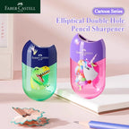 FABER CASTELL Double Hole Elliptical Pencil Sharpener Portable Pen Sharpener Pencil Sharpener Student Specific Pen Sharpener