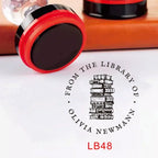 Custom Book library ink Stamp Personalized Self Inking Wedding Stamp Customized Photosensitive Seal Invitation name letter logo