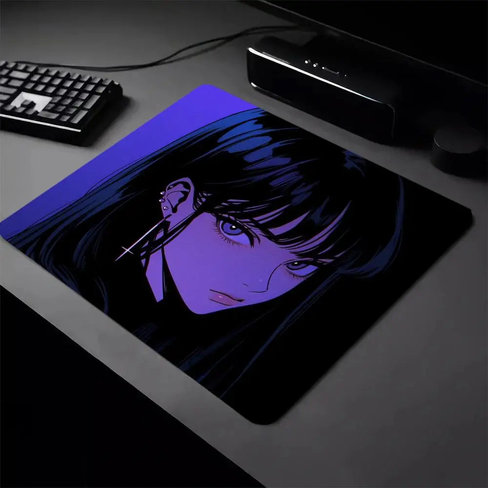 Anime Girls Mouse Pad 40X45 Large Square Computer Office Game Table Mats Rubber Anti-slip Mousepads 22x18 Small Decor Desk Pads
