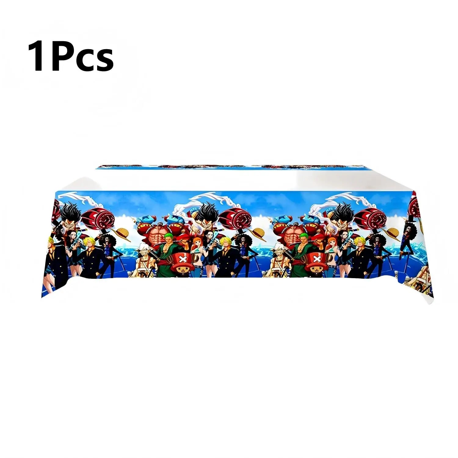 117 Pcs One Piece Party Supplies-One Piece Party Banner Balloons Cake Topper Plates Etc One Piece Birthday Party Decorations