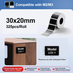 300dpi Niimbot M2 Portable Thermal Transfer Label Printer Multi-function Sticker Label Maker Machine for Clothes Tag Power Cable