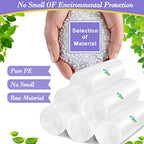 3 Gallon 120pcs Fit 3-3.2 Gal Small Clear Trash BagsPlastic Strong Clear Garbage Bags, Bathroom Trash Can Bin Liners, Waste Bas