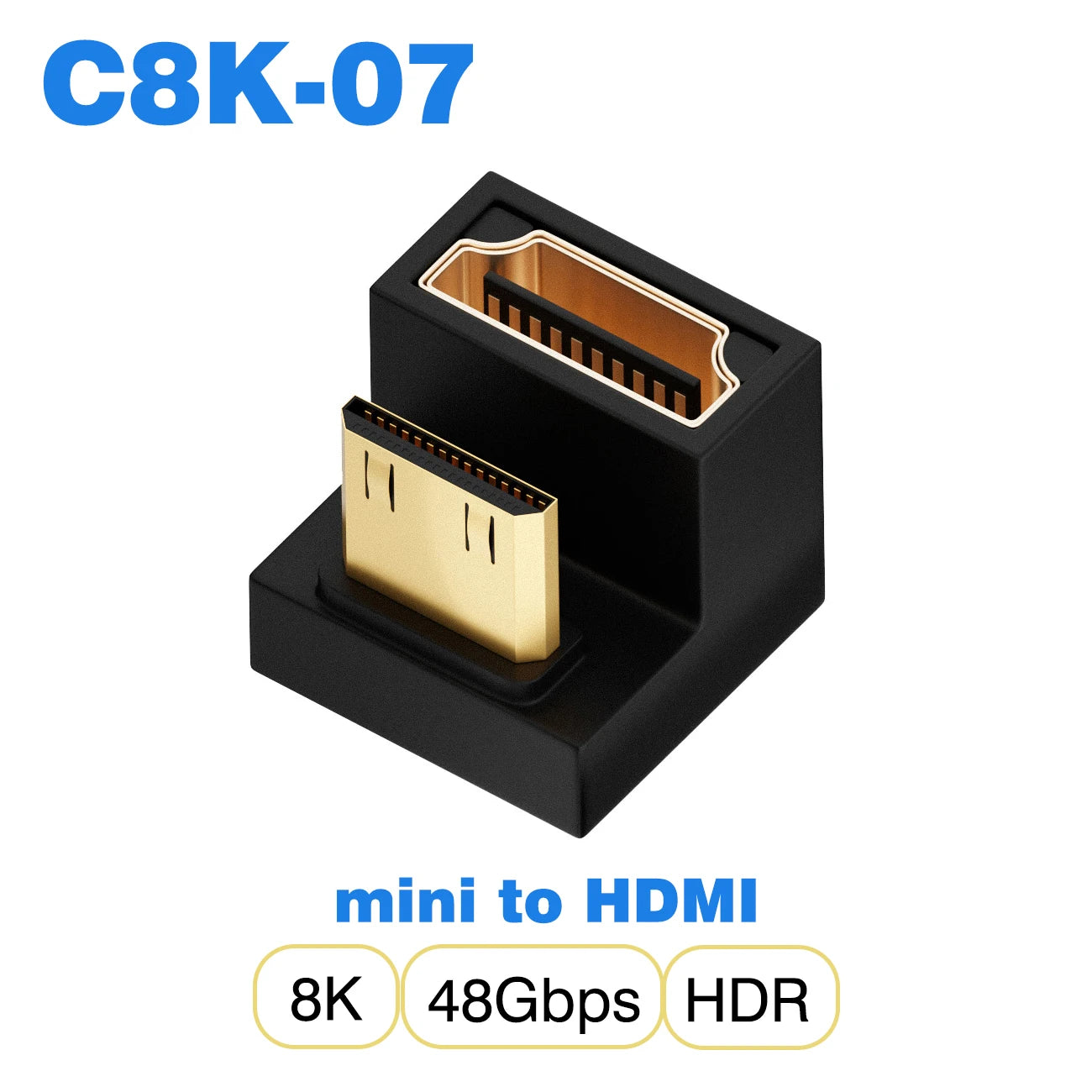 NNBILI HDMI2.1 48Gbps 8K@60Hz 4K@120Hz Ultra High-Speed Adapter Mini/Micro HDMI to HDMI Converter for PS5 X/S PC HDTV Projector
