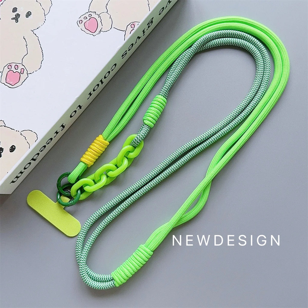 1Pc Long Mobile Phone Strap Portable Crossbody Strap Phone Case Universal With Phone Strap Connection Lanyard ﻿