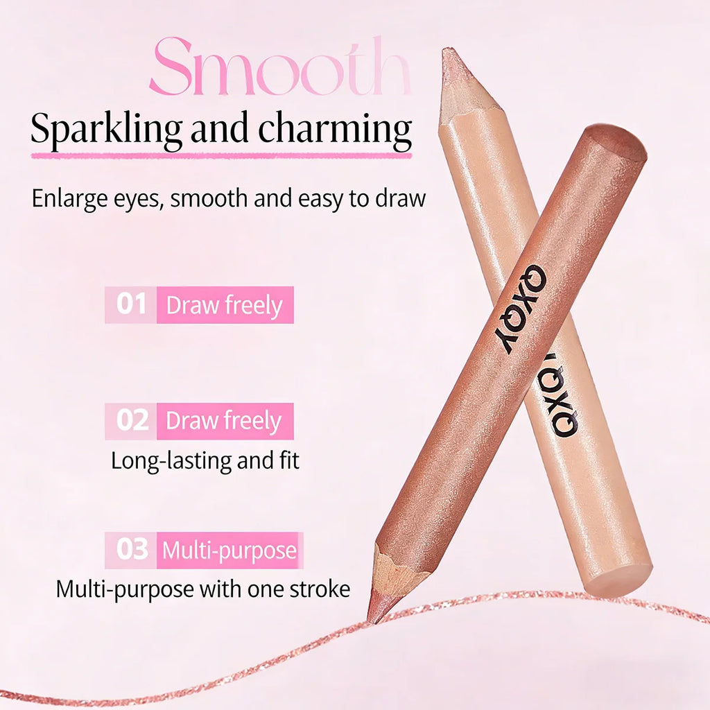 QXQY 3D Under-Eye Highlighter Pen Waterproof Smudge Resistant Long-Lasting Multi-Use Eye Liner Brightening