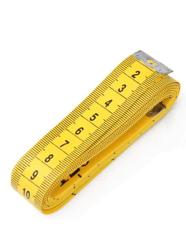 1PCS Yellow 3M Soft Sewing Tailor Tape Body Measure PVC Fiber Ruler Dressmaking diy tools Wide 2cm
