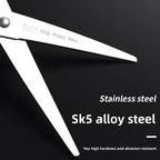 SK5 Alloy Steel Round Head Safety Scissors Ergonomic Multi Color Handle Durable Smooth Home Office School Craft DIY