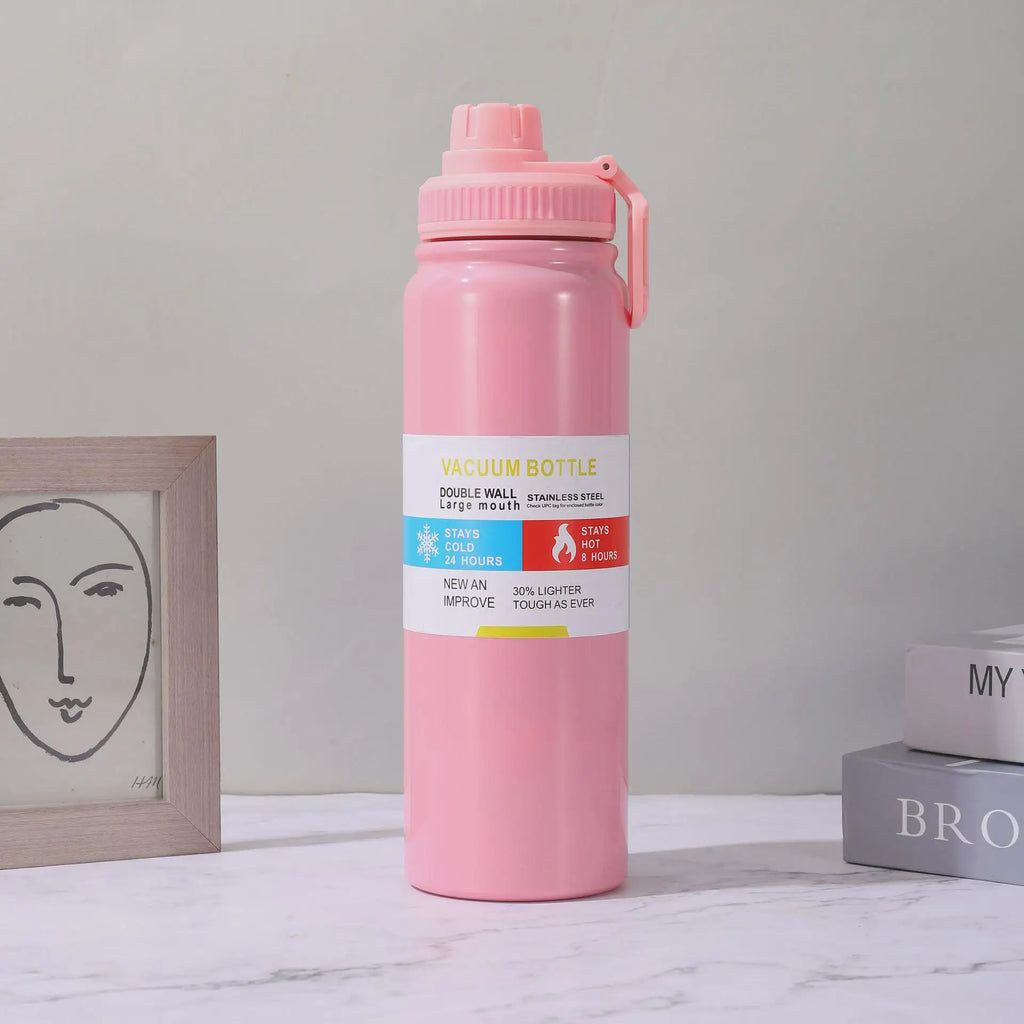 600/800/1000ML Thermos Bottle Stainless Steel Car Thermal Cup Keeps Cold and Heat Thermal Mug Sports Insulated Cup Vacuum Flask
