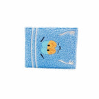 Towel cloth embroidered anime fashion wallet, designer personalized ID card holder