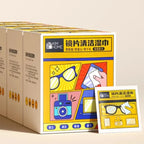 200-10Pcs/Box Glasses Cleaner Wet Wipe Disposable Anti Fog Misting Dust Remover Cleaning Lens Wipes Sunglasses Phone Screen