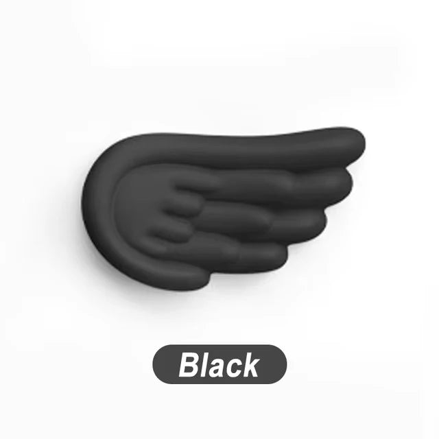 Angel Wings Shaped Keyboard Mouse Wrist Rest Memory Foam Anti-slip Silicone Ergonomic Wrist Guard Table Mat Mouse Pad For Laptop