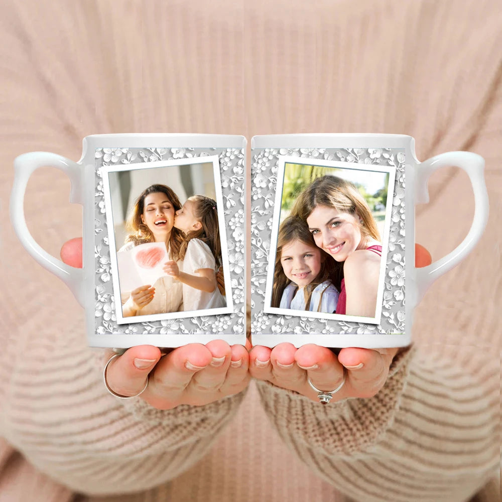 Personalized Photo Mug, Customize Family, Kids, Lovers, Logo, Text, Dog, Cat, Photos Mugs, Tea Milk Cup, Mother's Day Gift