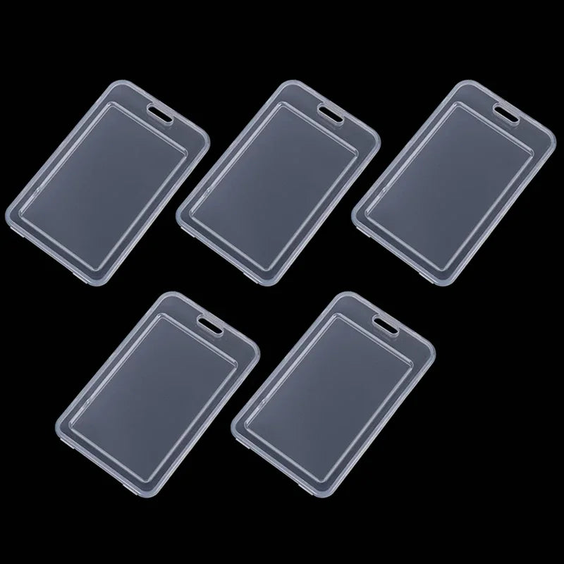 1-10Pcs Waterproof Transparent Card Cover Rigid Plastic Bus Card Holder Case Business Credit Cards Bank ID Card Sleeve Protect