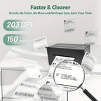Marklife Thermal Label Printer Small Shipping Label Bluetooth-compatible Printer 4X6inch for iPhone Android Mac Window D200