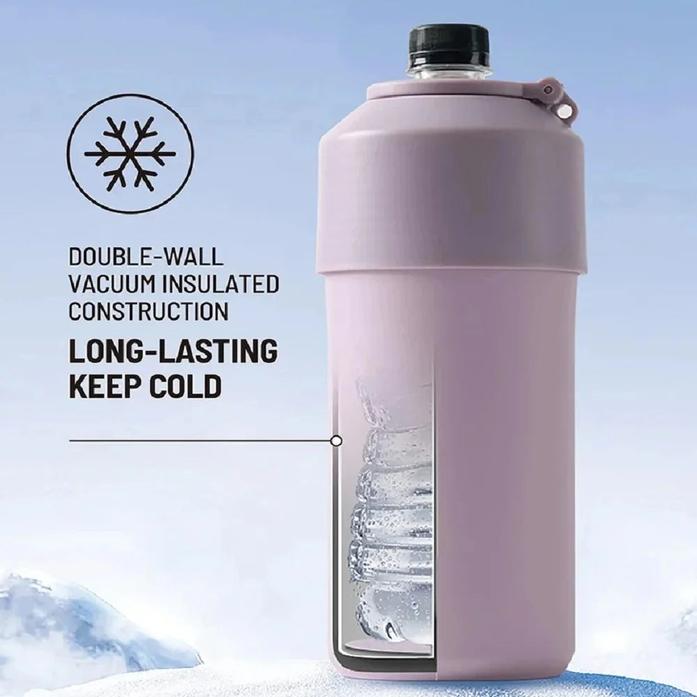 Tyeso 680ML Insulated Sports Tumbler, Portable Durable Cold Keeping Water Cup Perfect for Outdoor Activities Travel  Daily Use