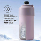 Tyeso 680ML Insulated Sports Tumbler, Portable Durable Cold Keeping Water Cup Perfect for Outdoor Activities Travel  Daily Use