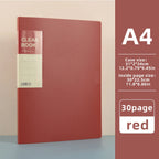 Hot Classic Style 20/30/40/60 Pages Thick Side-in Type Display Book Waterproof Large Specifications Test Paper Storage Folder