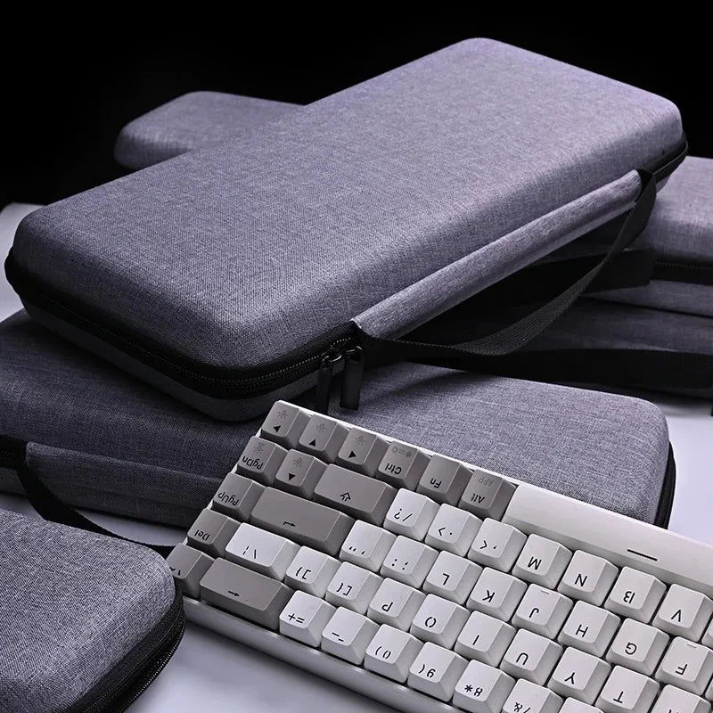 1pc Hard Shell Keyboard Case, EVA Waterproof Bag for 60% 80% 100% Keyboards, Universal Portable Protective Cover