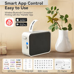 Portable Label Maker P15 Adhesive Thermal Label Printer Wireless Bluetooth Sticker Printer with P15 Self-adhesive Label Paper