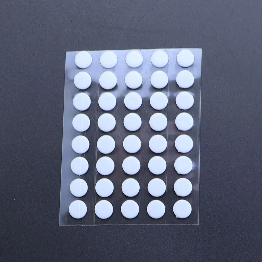 JCD 40Pcs 6.5mm Diameter 0.8mm Thickness Small Dots Universal Mouse Skates for Logitech Rubberized Mouse Foot Glide Feet Sticker