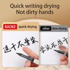 BAOKE S010 Liquid Calligraphy Pen Set 4 Tips Waterproof Pigment Ink Calligraphy Brush Pen