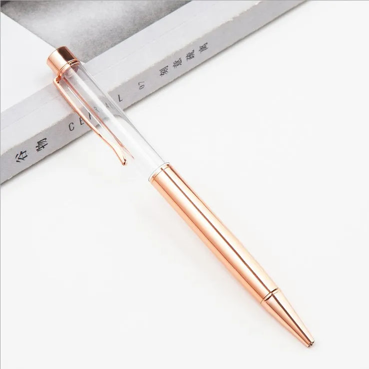 10 Pieces of Ballpoint Pens DIY Empty Pen Barrels for Handmade Quicksand Pens, Floating Flower Pens, Business Event Signature Pens, and Souvenirs